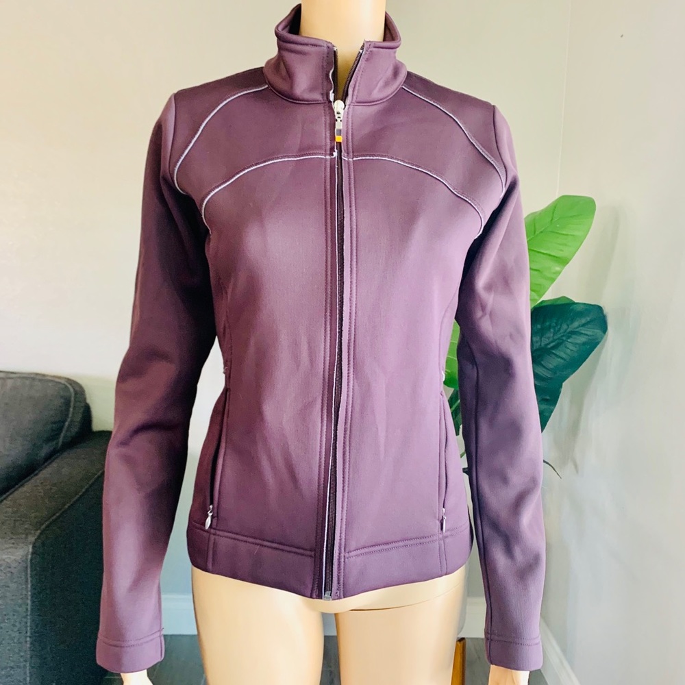 LUCY Yoga Purple Thermal Fleece Jacket Size Small